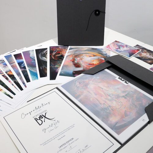 Psychedelic Art Konstantin Bax Limited Edition box set artprints limitierte kunstdrucke mappe 7189